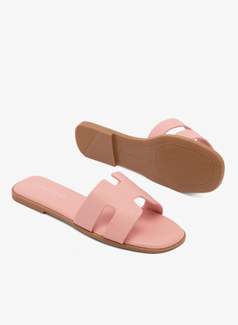 Andarina Nude Summer Flat Sandals for Women | Best Price UAE