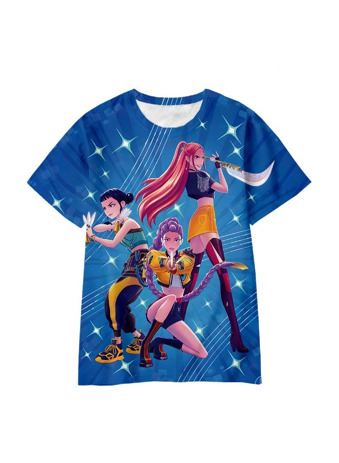 general KPop Demon Hunters casual loose T-shirt Gift for family and Friends - Image 1