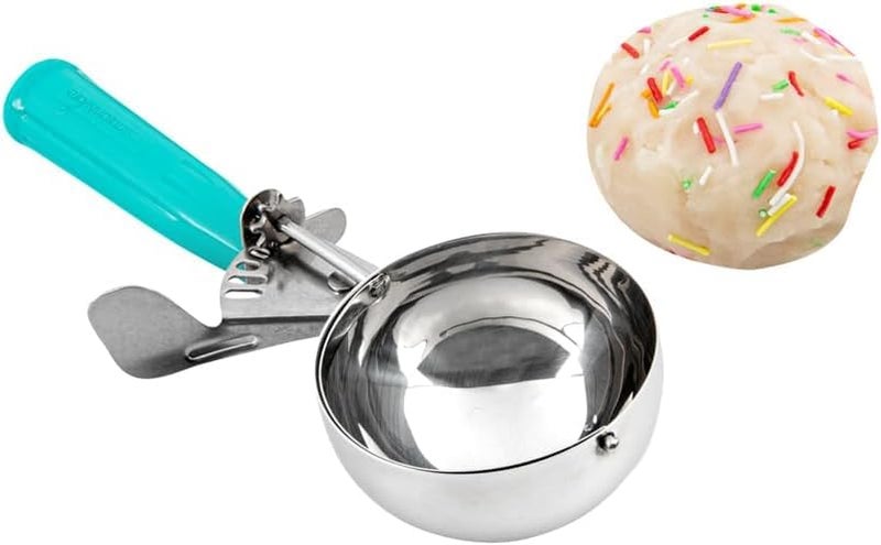 Rexez 4 OZ Scoop, 8 Disher, Large Ice Cream Scoop with Trigger, Muffin Scoop, Large Cookie Scoops for Baking, with Trigger for Portion Control (Multi-Colour) - Image 1
