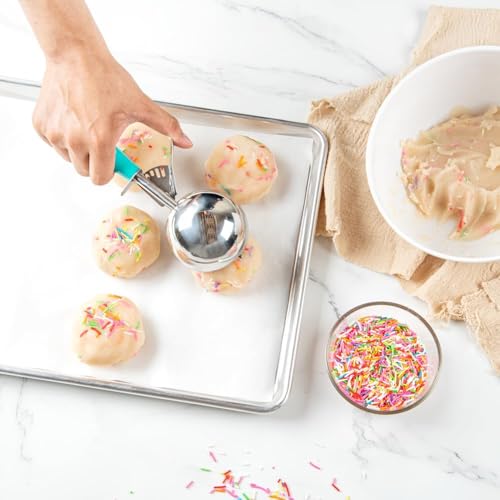 Rexez 4 OZ Scoop, 8 Disher, Large Ice Cream Scoop with Trigger, Muffin Scoop, Large Cookie Scoops for Baking, with Trigger for Portion Control (Multi-Colour) - Image 5