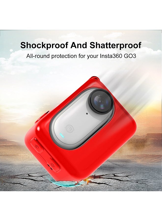 PULUZ PU865 Camera Protector Case Silicone Cover Camera Case Anti-Scratch Compatible with Insta360 GO 3
