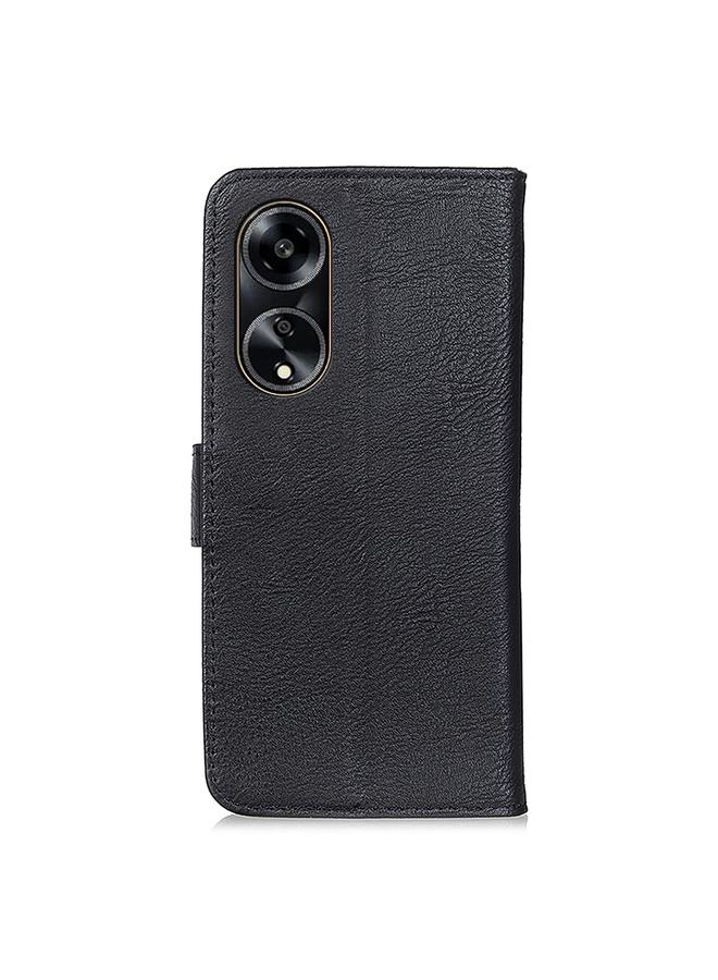 S-TOP Case For OPPO A1 5G KHAZNEH Cowhide Texture Flip Leather Phone Case - Image 3