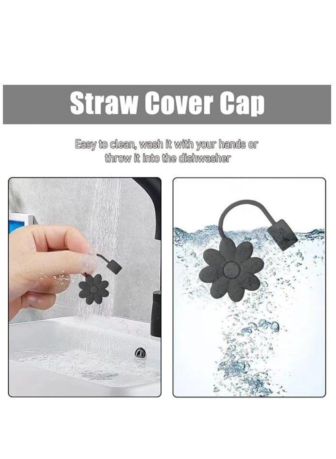 إسكدنيا غطاء شريط الزهور لفنجان القنينة، قبعة شريط الموتف العلوية محميات للحفلات، أسود - Image 3