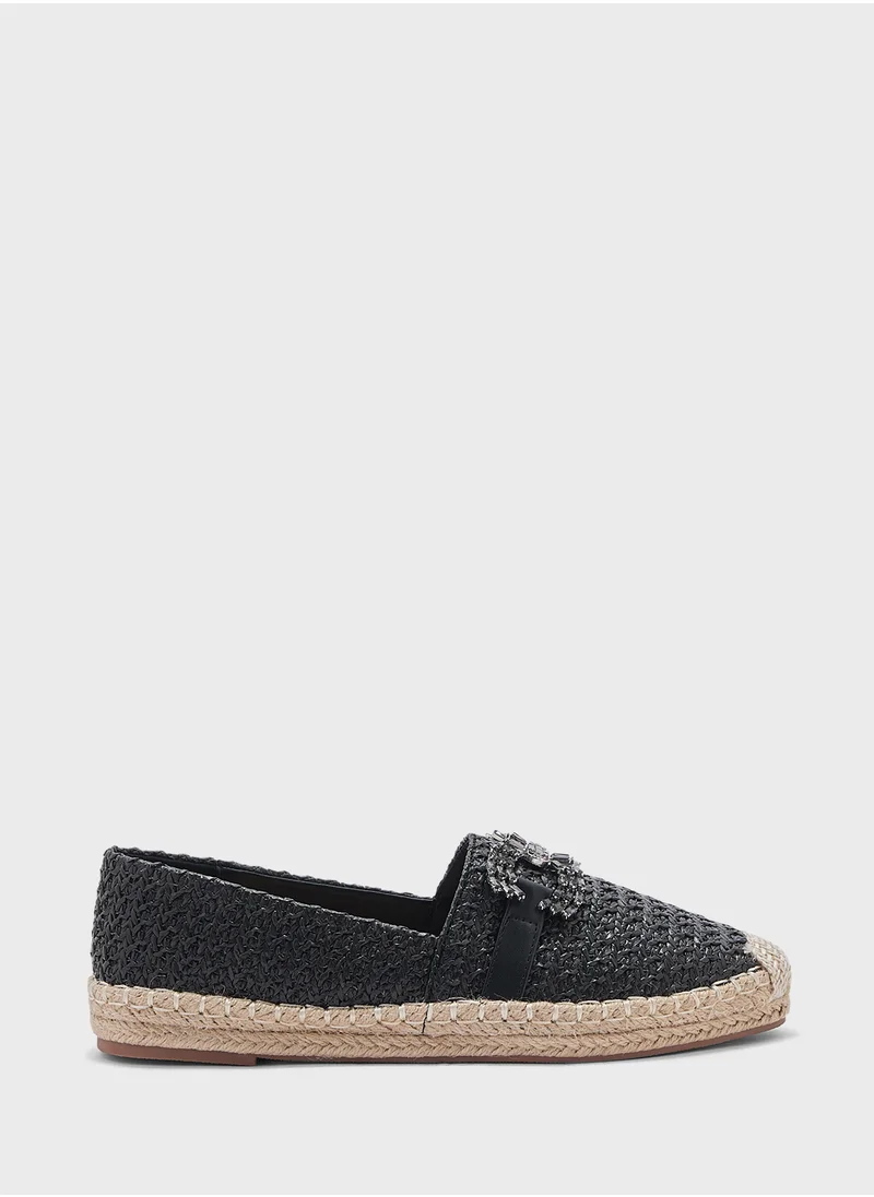 ايلا Diamante Trim Espadrille