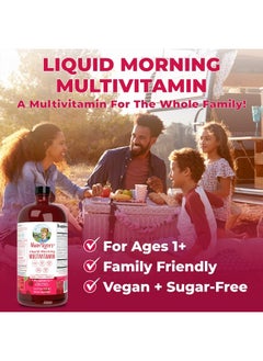 MaryRuth Organics Liquid Morning Multivitamin, Raspberry, 15.22 fl oz  - Image 4