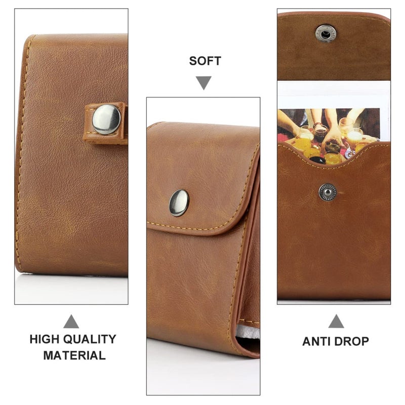 Pu Leather Water Resistant Photo Case For Square Instant Camera Film Storage Bag - Image 5