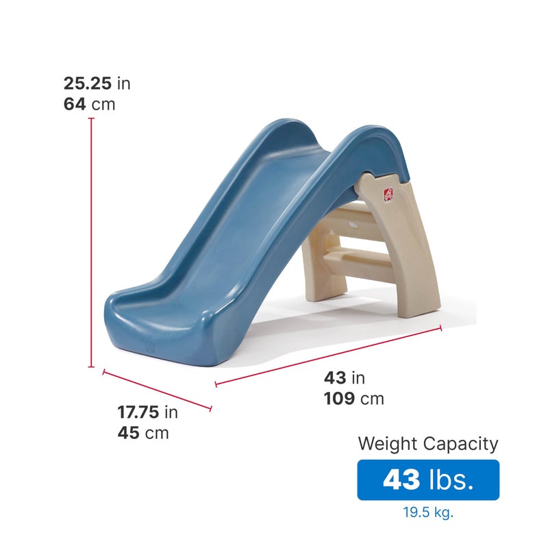 Step2 Play & Fold Junior Slide, Kids Indoor/Outdoor Play Slide, Backyard Playground Set, Easy Grip, Wide Ladder, Outside Jungle Gym, For Toddlers 1.5-4 Years Old - Image 3