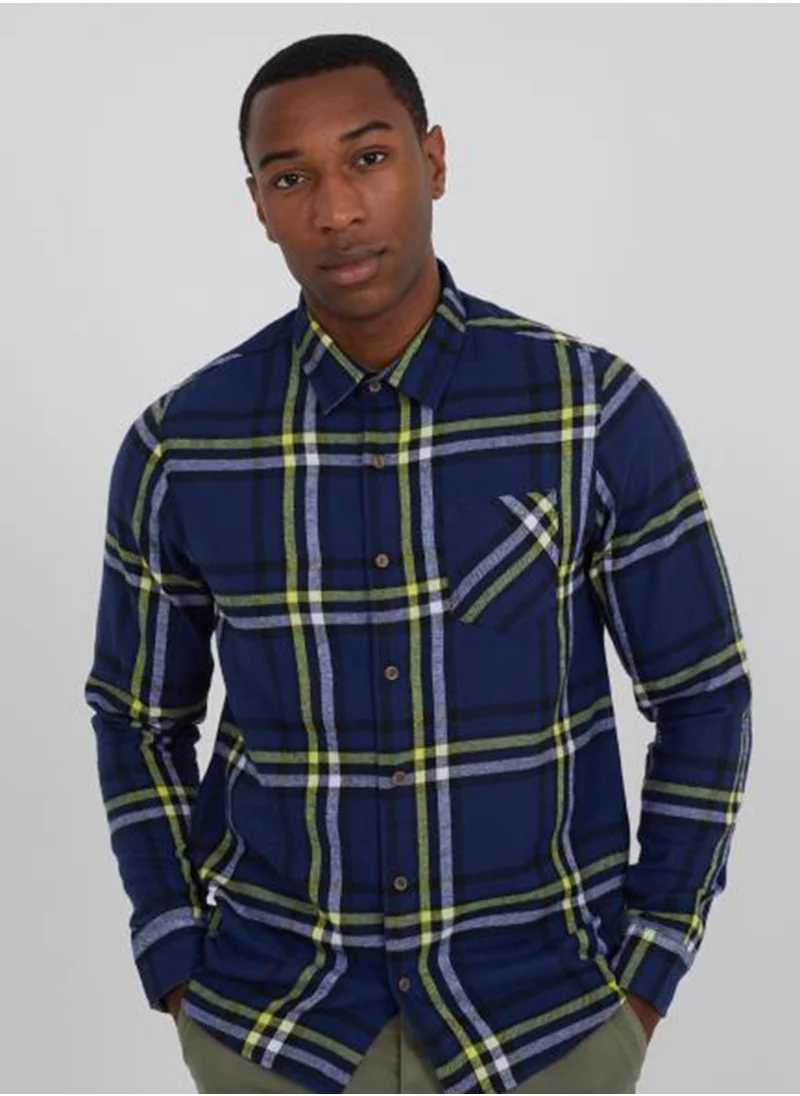 BRAVE SOUL Casual Flannel Shirt
