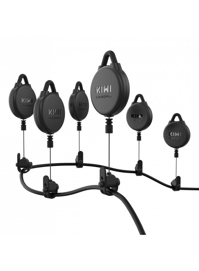 KIWI design [Pro Version] KIWI design VR Cable Management, 6 Packs VR Pulley System Compatible with Quest 3/2/1/Rift S/Valve Index/HTC Vive/Vive Pro/HP Reverb G2/PSVR/PS VR2 Link Cables - Image 1