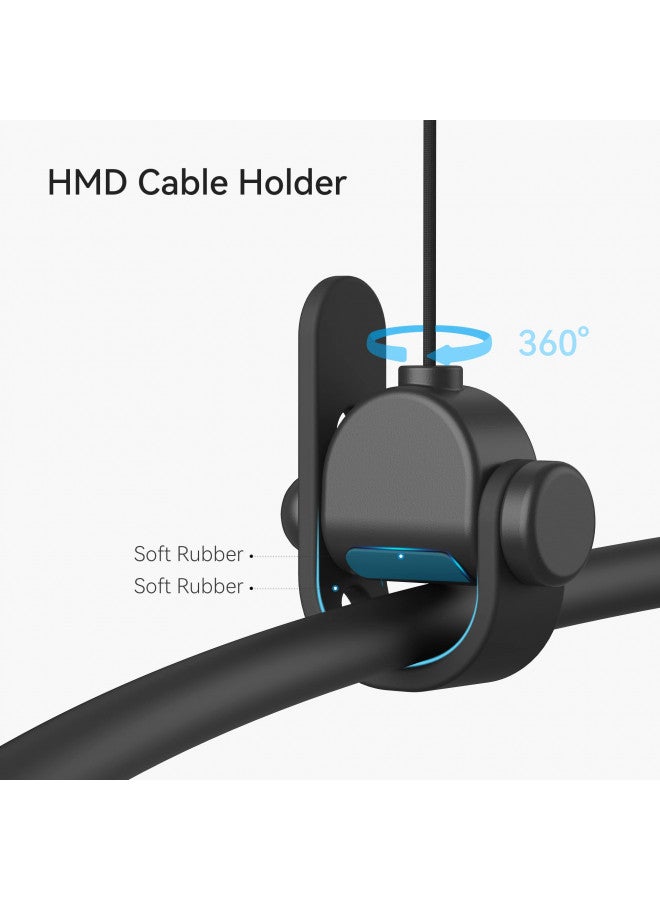 KIWI design [Pro Version] KIWI design VR Cable Management, 6 Packs VR Pulley System Compatible with Quest 3/2/1/Rift S/Valve Index/HTC Vive/Vive Pro/HP Reverb G2/PSVR/PS VR2 Link Cables - Image 4