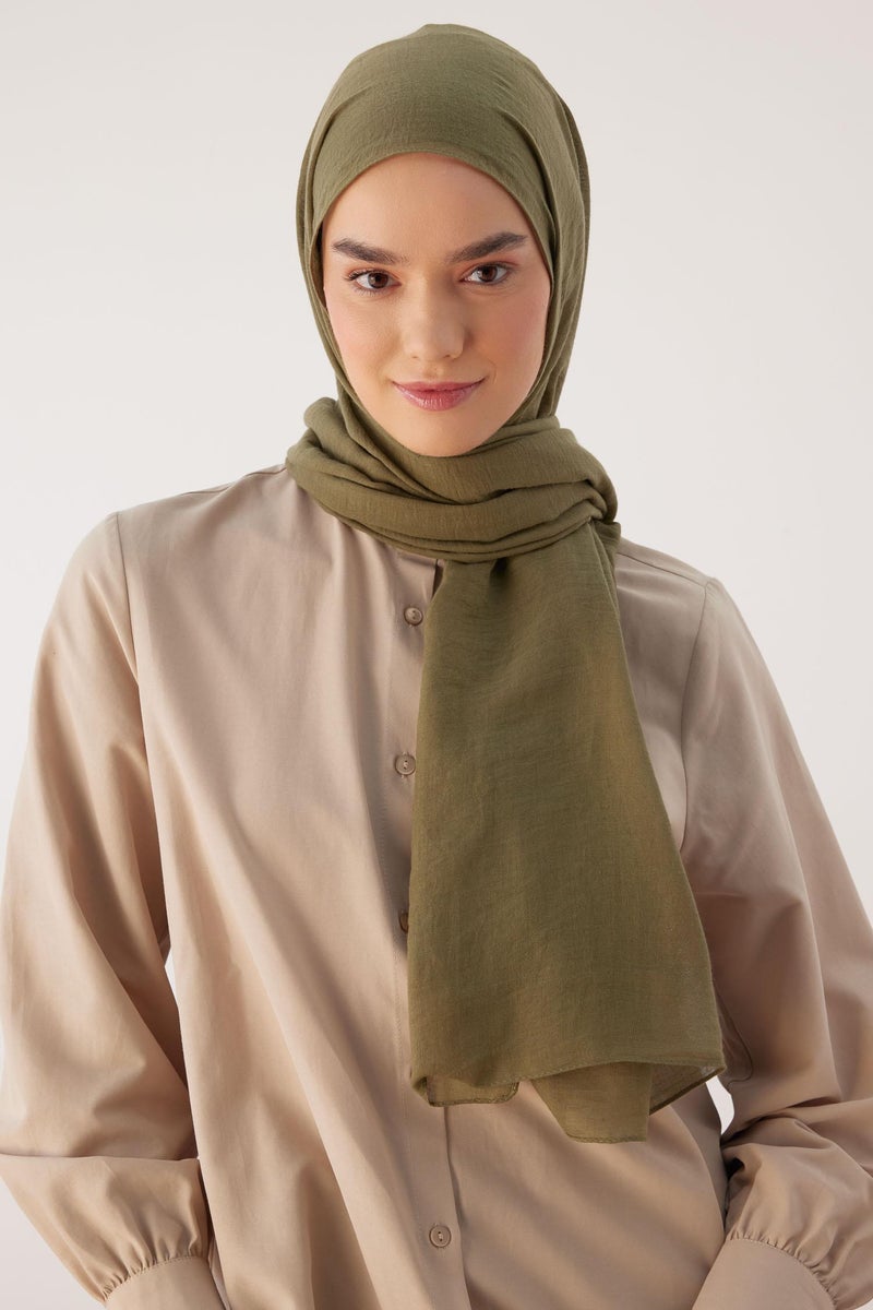 DeFacto Green Woman Woman Woven Shawl Casual - Image 1