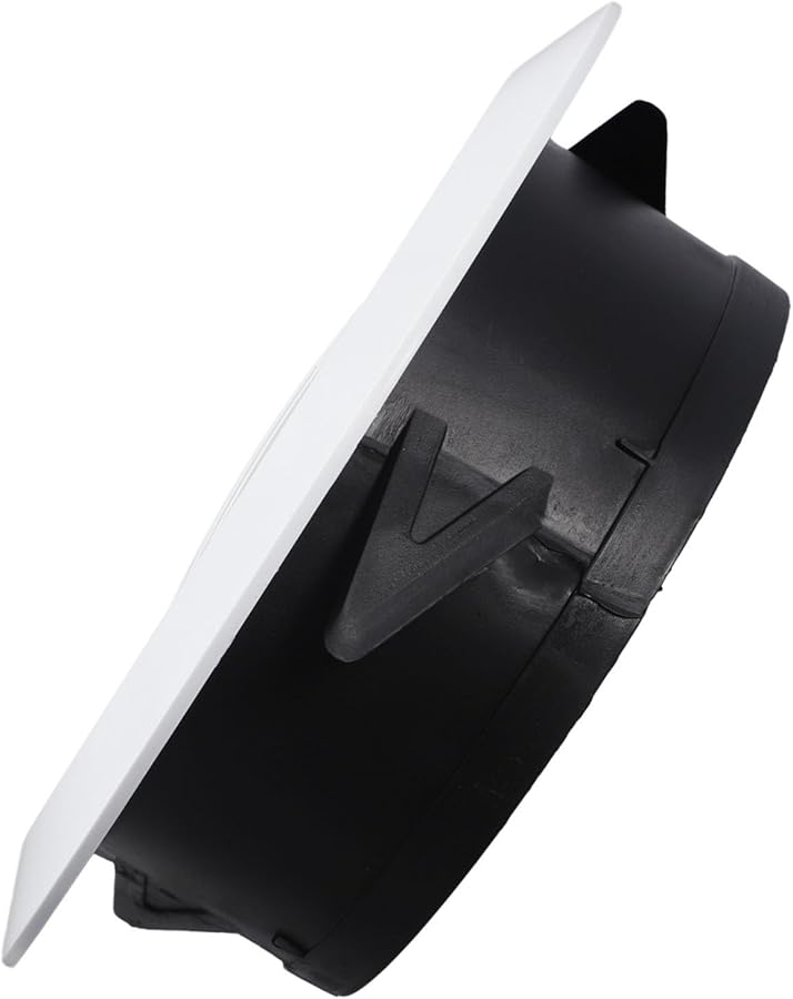 غطية مشبك تهوية مستديرة قابلة للتعديل 200 مم من مادة ABS للجدران والأسقف مع تحكم في الهواء - Image 4