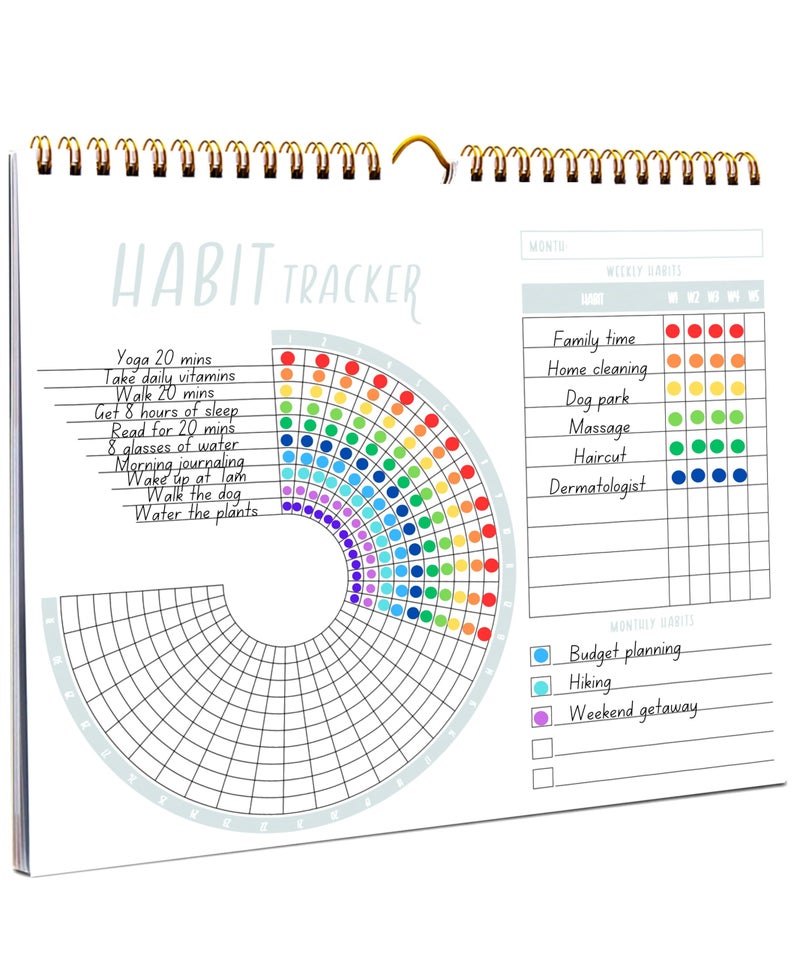 Lamare Habit Tracker Calendar â€“ Premium Daily Habit Tracker Journal and Goal Board, Workout Motivation & Productivity Tool - Image 1