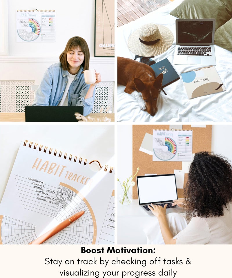 Lamare Habit Tracker Calendar â€“ Premium Daily Habit Tracker Journal and Goal Board, Workout Motivation & Productivity Tool - Image 5