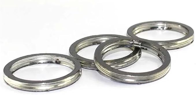 4PCS Exhaust Header Pipe Gasket Ring Set For Suzuki DR650S 1996 1997 1998 1999 2010 2011 - Image 1