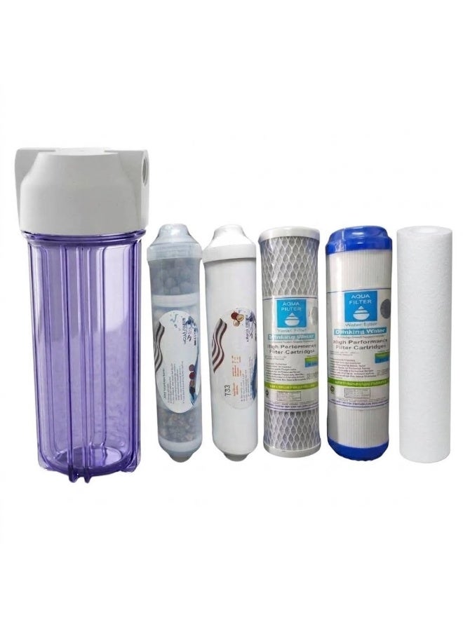 Aqua Transparent housing + 5-stage filter cartridges - Image 1