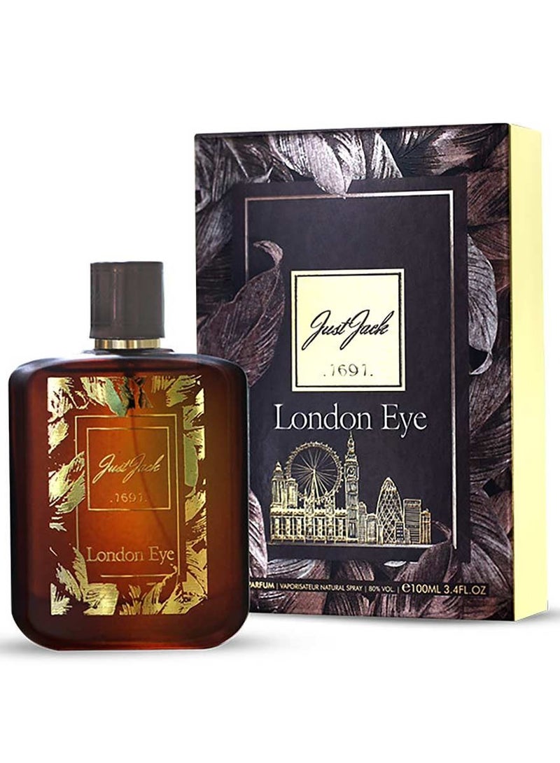 چاست_چاك Just Jack London Eye Perfumes For Men and Women, Eau De Parfum 100ML, For Him/Her Long Lasting Fragrance - Image 2