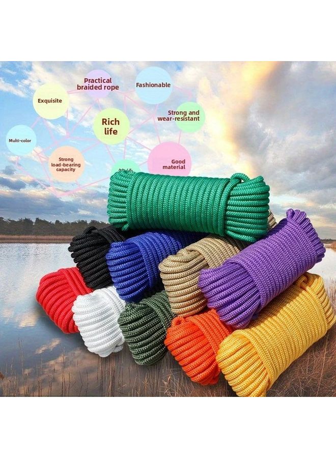 Heavy Duty 10mm Thick Nylon Rope 393.7inch Red Windproof Wear Resistant Outdoor - Image 3