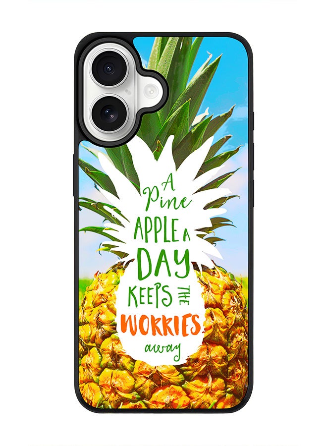 Stylizedd iPhone 17 Case, [Compatible with MagSafe] Slim Magnetic cover Phone Case iPhone 17 -Pineapple A Day - Image 1