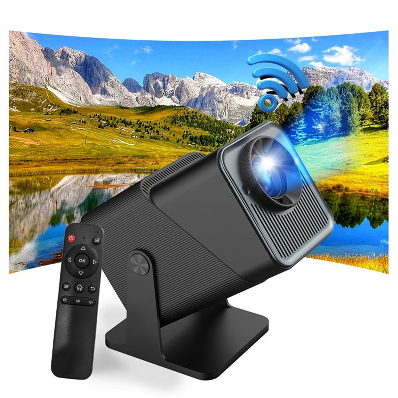 720P Projector WiFi BT5.2 Android 11 System 180°  Rotatable Movie Projector with 220in Display Screen Mirror Technique Built-in Speaker Auto Keystone Correction Support TV Box Computer Flash Disk for - Image 3