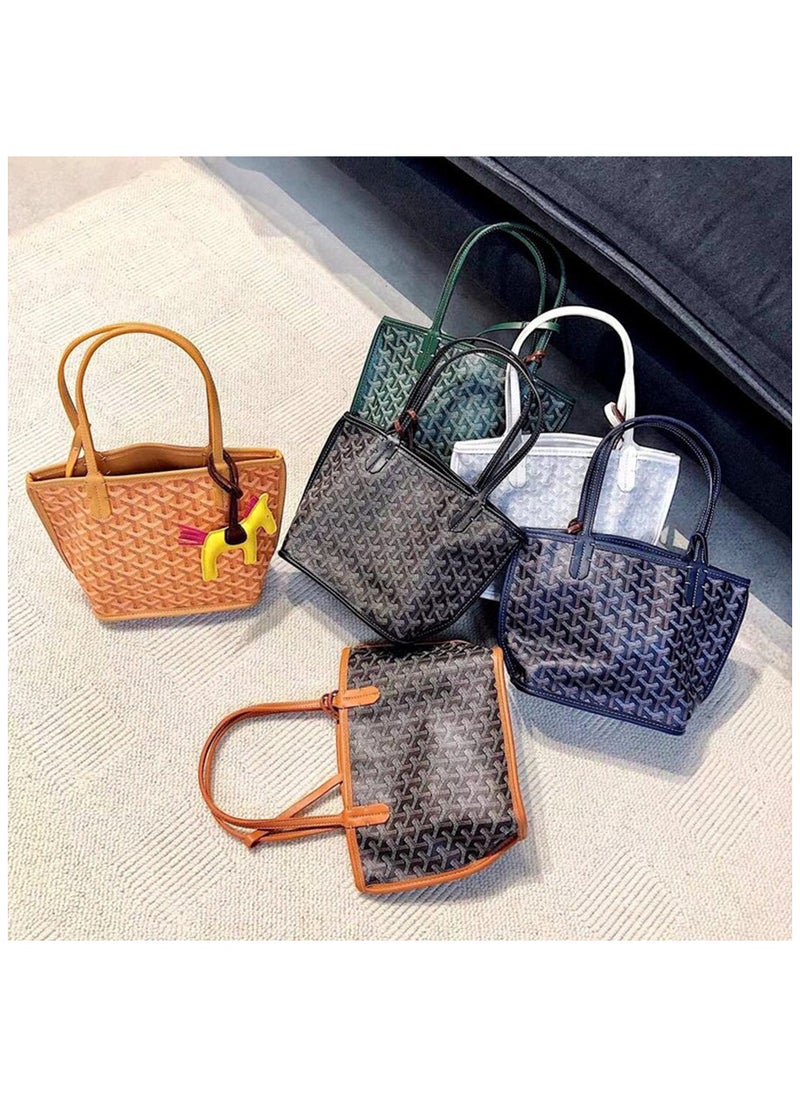 Generic - EMO Dog Tooth Tote Bag Travel Bag Vegetable Basket Shopping Bag Pendants Random - Image 1