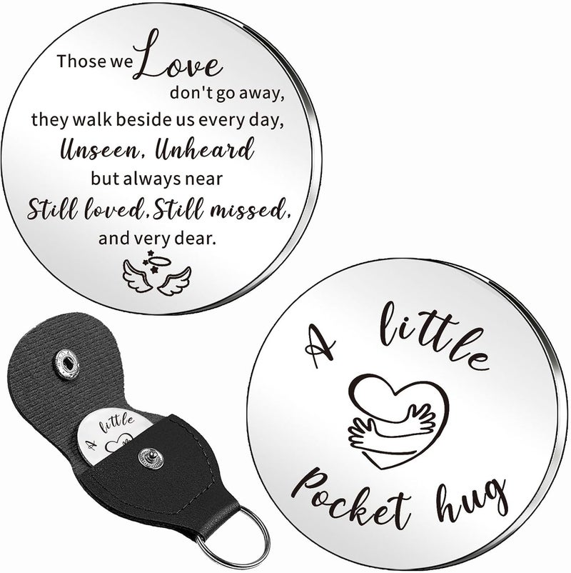 WTOPP A Little Pocket Hug Bereavement Gifts, Sympathy Gift Remembrance Gifts,Grave Decorations In Memoriam,Sorry For Your Loss Gifts - Those we love don't go away - Image 1