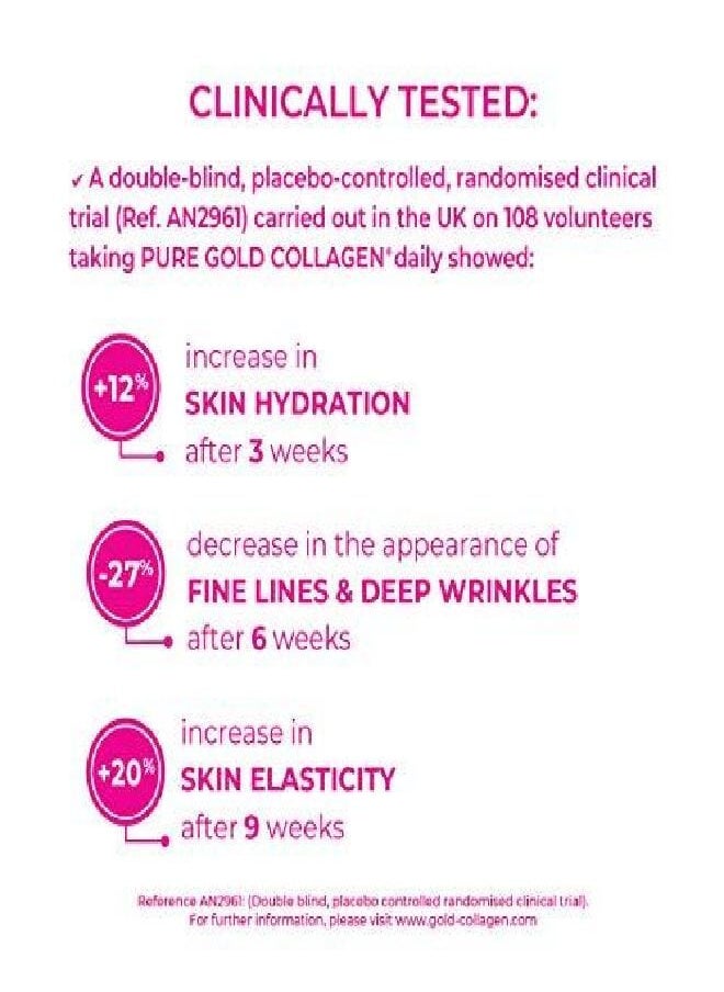 Gold Collagen GOLD COLLAGEN Pure The Original Liquid Collagen Drink for Women and Men - Marine Collagen Drink with Hyaluronic Acid for Skin Hair Nails  - Image 4
