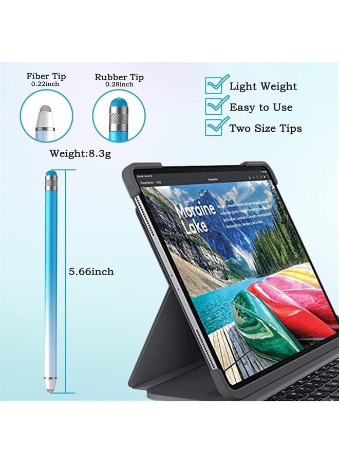 Luntak 2 in 1 Stylus Pens for Touch Screens High Sensitivity & Precision iPad Pen with 8 Extra Tips,Stylus Pen for iPhone Compatible with All Touch Screen Devices-4 Packs - Image 2