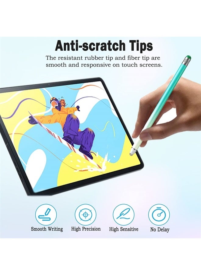Luntak 2 in 1 Stylus Pens for Touch Screens High Sensitivity & Precision iPad Pen with 8 Extra Tips,Stylus Pen for iPhone Compatible with All Touch Screen Devices-4 Packs - Image 3