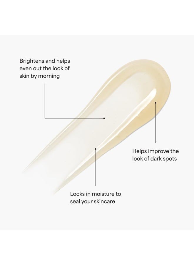TULA Skin Care Bedtime - Bright Vita-Charge™ Overnight Brightening Treatment, Vitamin C & Niacinamide help Even Skin Tone & Texture, 1.7fl oz - Image 2