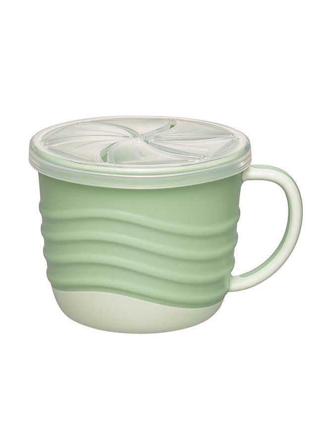 nip 2 In 1 Snackbox With Anti Slip Handle And Non Slip Base, Green  - Image 1