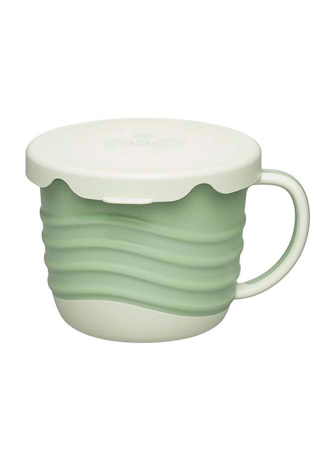 nip 2 In 1 Snackbox With Anti Slip Handle And Non Slip Base, Green  - Image 2