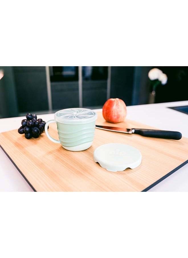 nip 2 In 1 Snackbox With Anti Slip Handle And Non Slip Base, Green  - Image 4