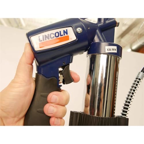 Lincoln 1162 Pneumatic Grease Gun with 30" High-Pressure Hose and Coupler, Variable Speed Trigger, 6,000 PSI, Fully Automatic, Continuous Operation, Combination Filler Coupler Air Bleeder Valve - Image 4