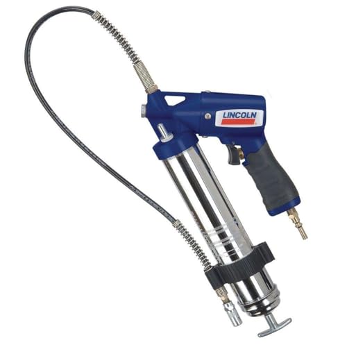 Lincoln 1162 Pneumatic Grease Gun with 30" High-Pressure Hose and Coupler, Variable Speed Trigger, 6,000 PSI, Fully Automatic, Continuous Operation, Combination Filler Coupler Air Bleeder Valve - Image 1