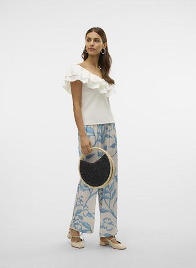 VERO MODA Vmane Sl Frill Short Top Jrs Ga  - Image 1