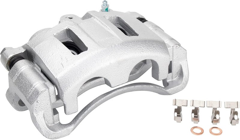 TRQ Front Right Brake Caliper w/Bracket Passenger Side Compatible with 1998-2005 Chevrolet Blazer 1998-2004 S10 1998-2001 GMC Jimmy Sonoma 1998-2000 Isuzu Hombre Oldsmobile Bravada - Image 2