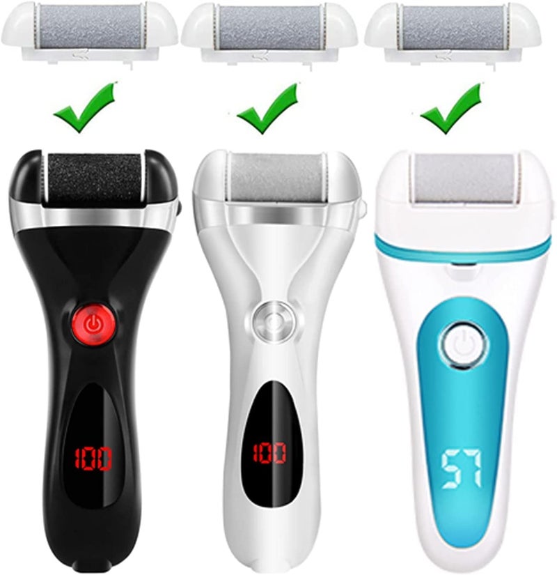 IWEEL 3 Different Replacement Roller Head for IWEEL/CIVYPRO/OTAZWA/ADAMPARK/ZIKILLYA/ELMCHEE/NICEBIRDIE Foot File Pedicure Tools for Feet Callus Shaver Pedicure kit for Cracked Heels and Dead Skin - Image 5