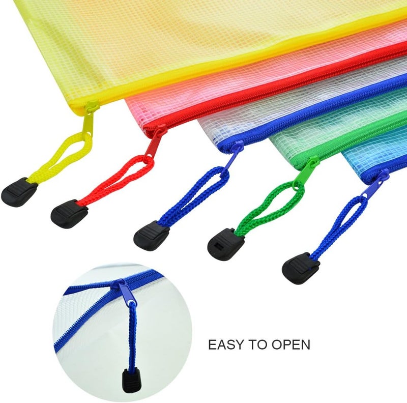 Bantoye 25-Piece A4 Zipper File Bags - Waterproof PVC Document Organizer - Image 3