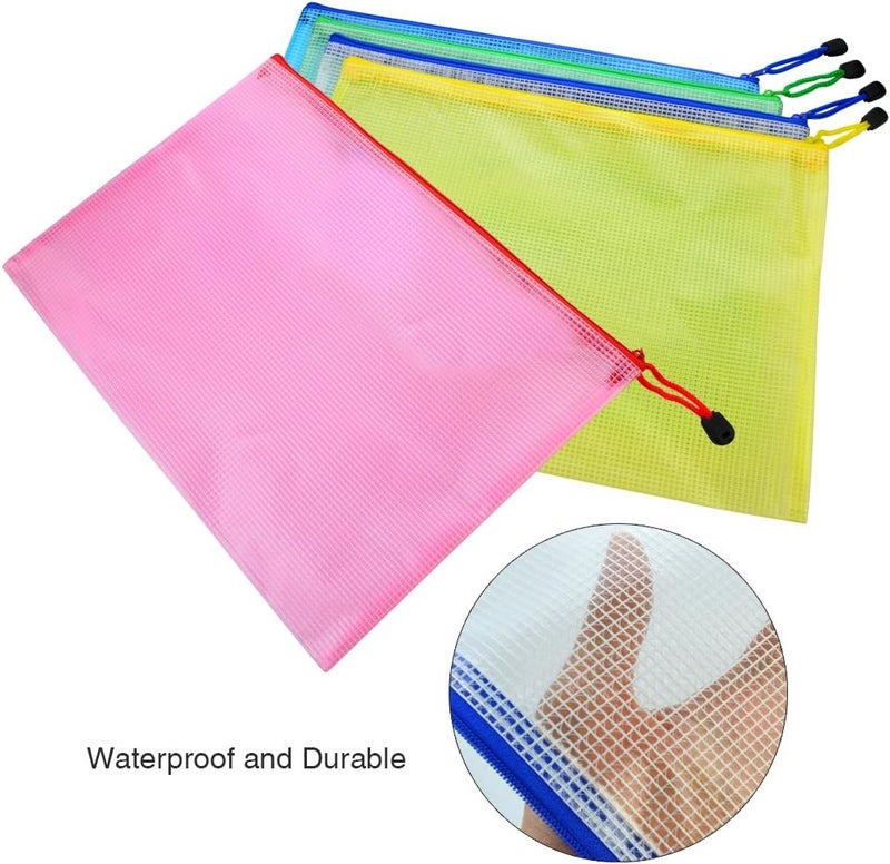 Bantoye 25-Piece A4 Zipper File Bags - Waterproof PVC Document Organizer - Image 4