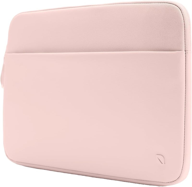 إنكيس غلاف Incase A.R.C. المصنوع من ReSpun 100% بوليستر معاد تدويره - لحواسيب MacBook/Laptop مقاس 13 بوصة و14 بوصة ولأجهزة iPad/Tablet - مع بطانة فر��ء صناعي مبطنة، وجيب خارجي بسحاب - لون الخوخ - Image 1