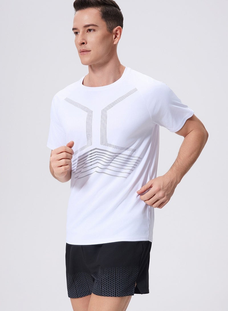 luluesses Quick drying t-shirt for men  Breathable Gym clothes Stylish  - Image 1