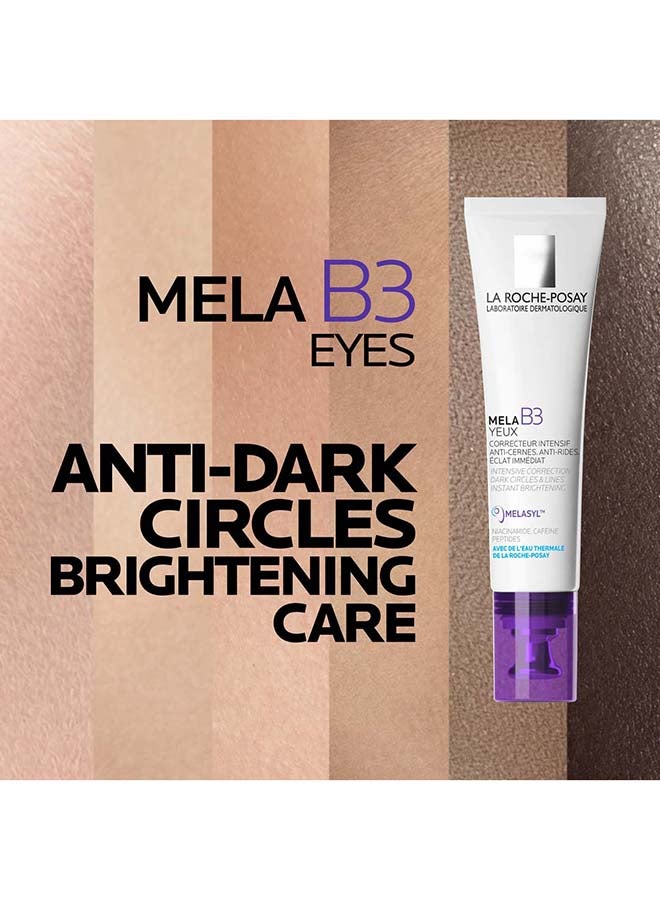 LA ROCHE-POSAY Mela B3 Eyes 15Ml Intensive Dark Circles Corrector. Targets All Types Of Dark Circles, Powered By Melasyl, Caffeine, Niacinamide, And Peptides  15Ml - Image 5