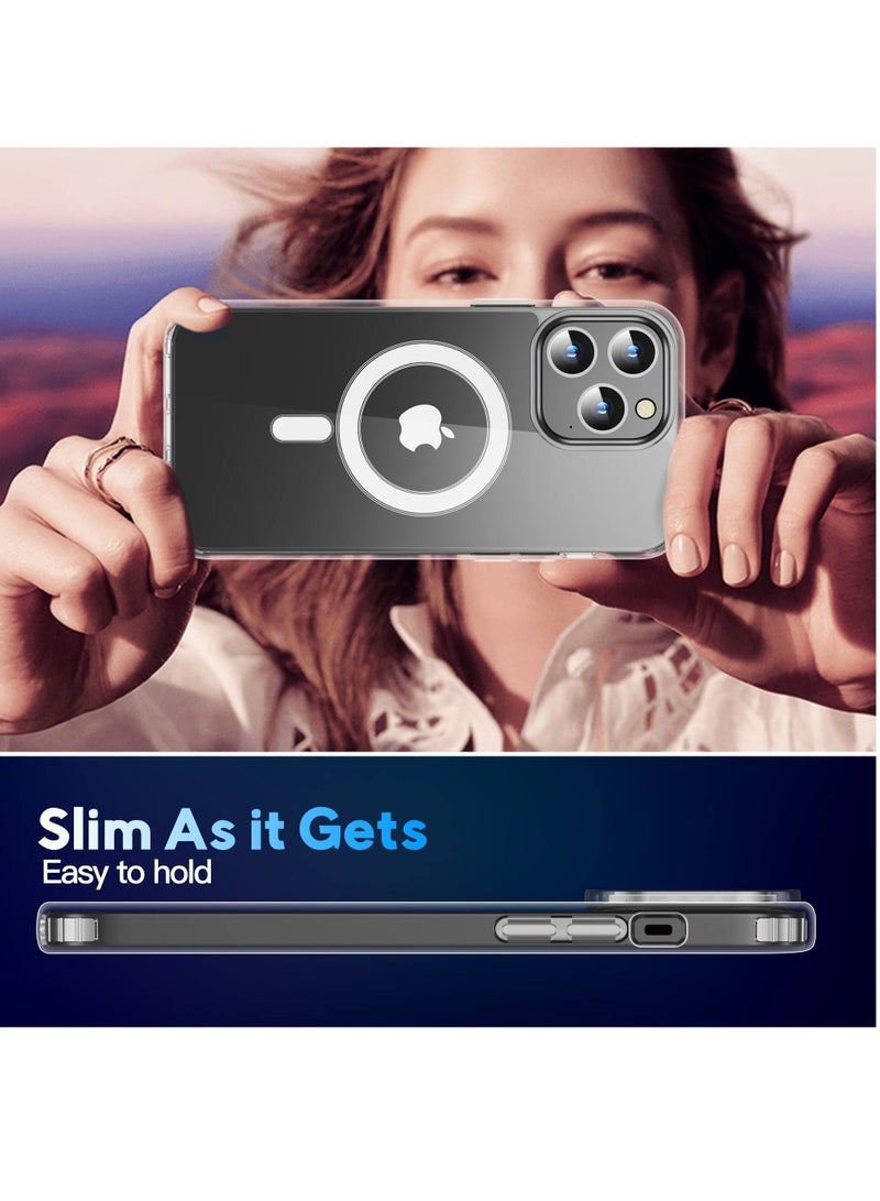 BORTONY iPhone 14 Pro Cover Screen Protectors And 1 Camera Lens Protector 4 in 1 Slim Thin Shockproof Case Compatible With Magsafe Wireless Charging - Image 5