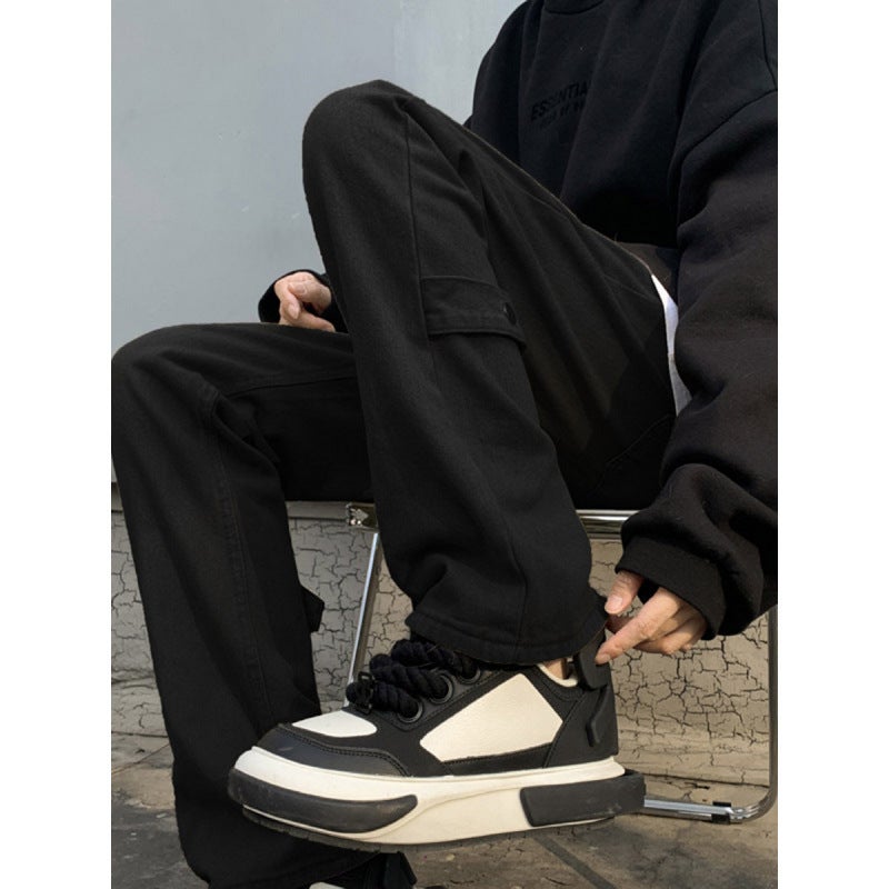 Unisex Classic Denim Jeans Loose Fit Daily Outdoor Wear - Image 4