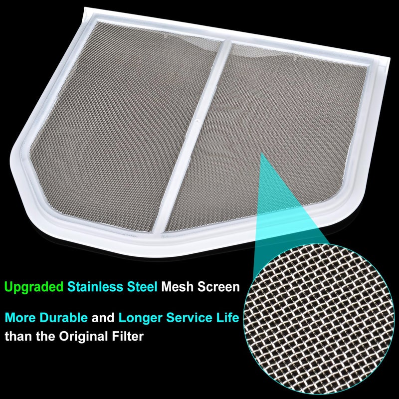 Jolaxy W10120998 Lint Filter Replacement For Kenmore Maytag Whirlpool Dryers Upgraded Ultra Durable Stainless Steel Mesh Screen Trap Compatible With Part Number Ap3967919 Ps1491676 - Image 5