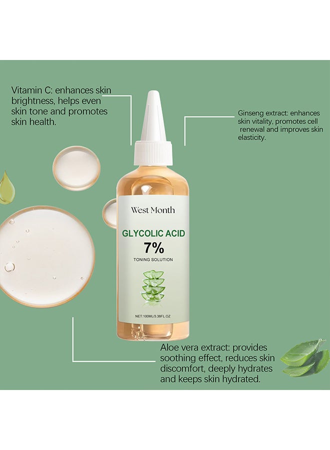 القمر الغربي تونر حمض الجليكوليك من ويست مونث، مدعم بالماء والجلسرين وحمض الجليكوليك وPCA الصوديوم،
مستخلص الصبار وما إلى ذلك، مناسب لترطيب البشرة وتغذيتها وترطيبها وتفتيحها بشكل خفيف. - Image 3
