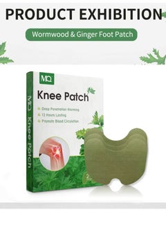 MQ 24 Pcs Knee Patch Knee Pain Relief Patches Relieve Knee Pain Wormwood Heat Patch for Knee Joint Pain Relief Neck Shoulder Muscle Soreness Patch Long Lasting Self Warming Moxibustion Meridians Patch  - Image 4