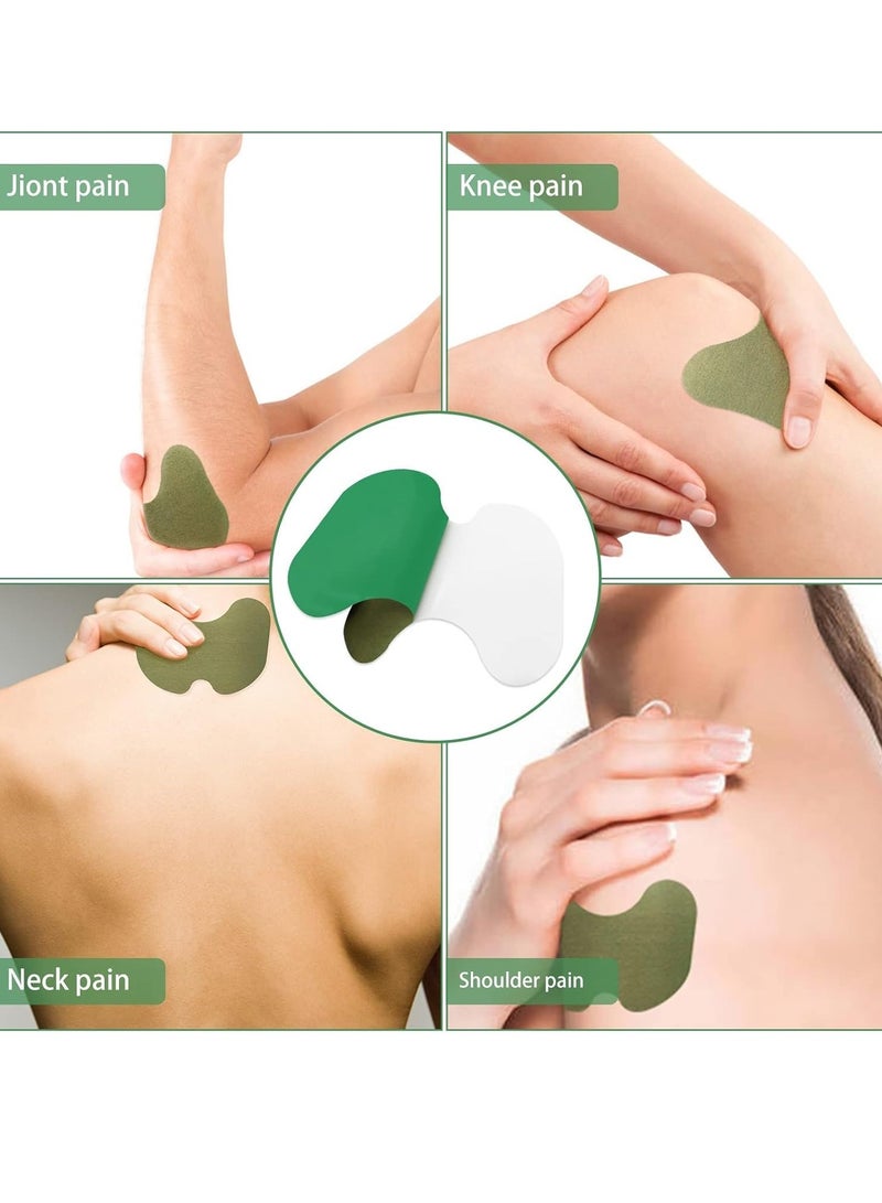 MQ 24 Pcs Knee Patch Knee Pain Relief Patches Relieve Knee Pain Wormwood Heat Patch for Knee Joint Pain Relief Neck Shoulder Muscle Soreness Patch Long Lasting Self Warming Moxibustion Meridians Patch - Image 5