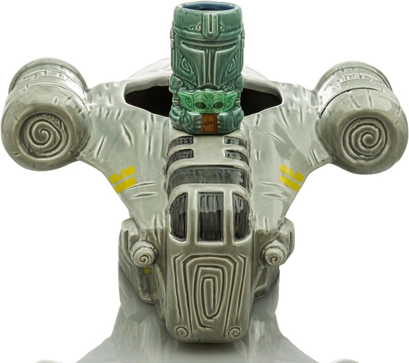 Starwars Geeki Tikis : The Mandalorian Razor Crest 55-Ounce Punch Bowl Set With Mini Muglet Tumbler - Image 1
